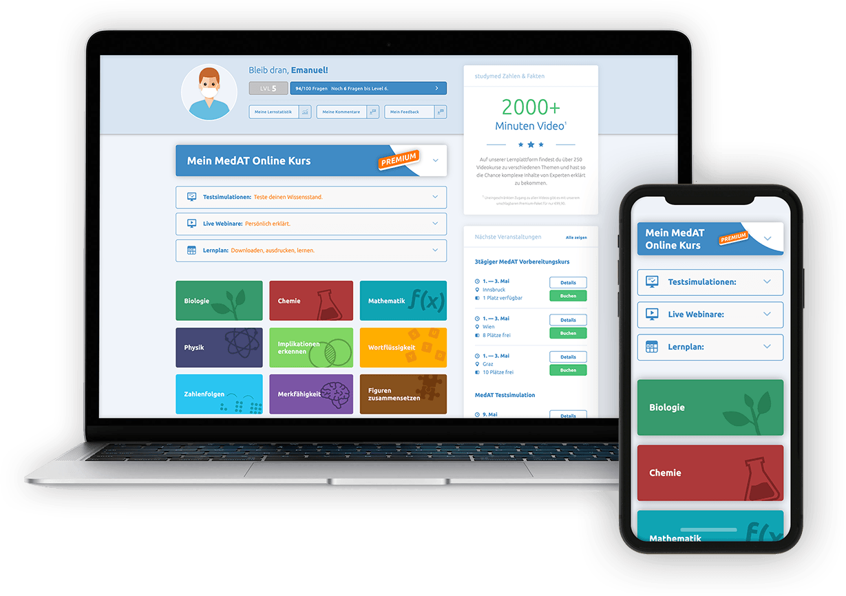 Der MedAT Online Kurs von studymed